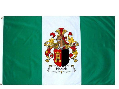 Hoesch family crest coat of arms flag