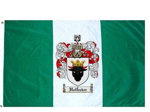 Hoffecker family crest coat of arms flag
