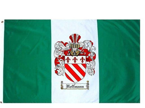 Hoffmann family crest coat of arms flag