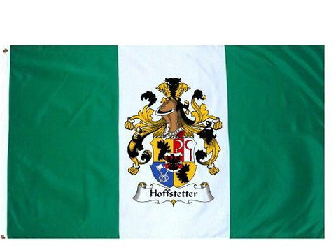 Hoffstetter family crest coat of arms flag
