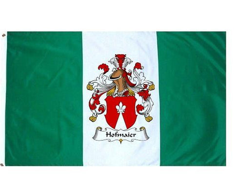 Hofmaier family crest coat of arms flag