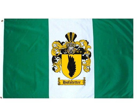 Hofstetter family crest coat of arms flag