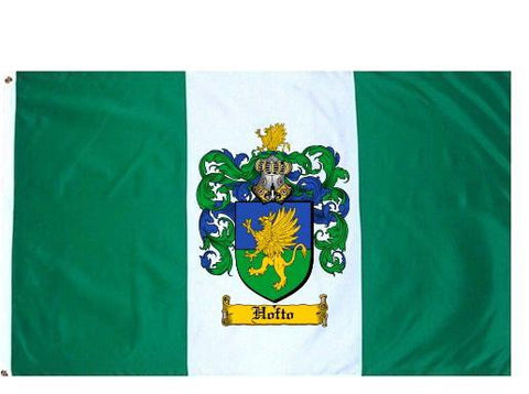 Hofto family crest coat of arms flag