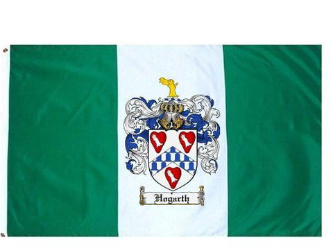 Hogarth family crest coat of arms flag