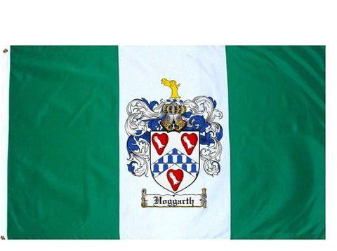 Hoggarth family crest coat of arms flag