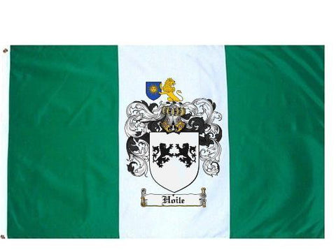Hoile family crest coat of arms flag