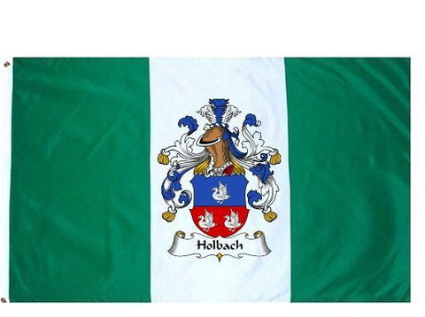 Holbach family crest coat of arms flag