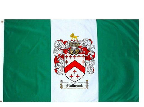 Holbrook family crest coat of arms flag