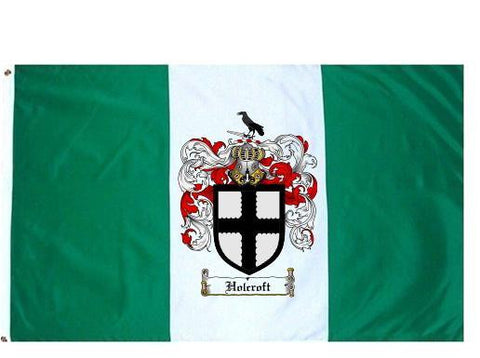 Holcroft family crest coat of arms flag