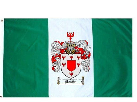 Holdin family crest coat of arms flag