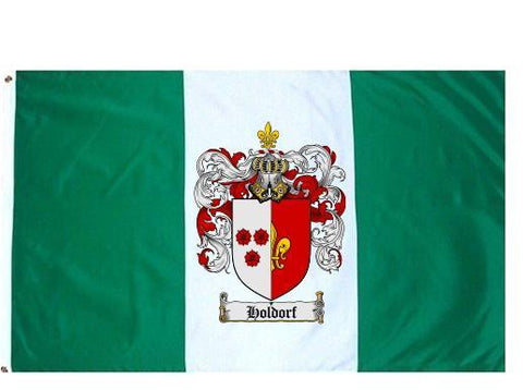 Holdorf family crest coat of arms flag