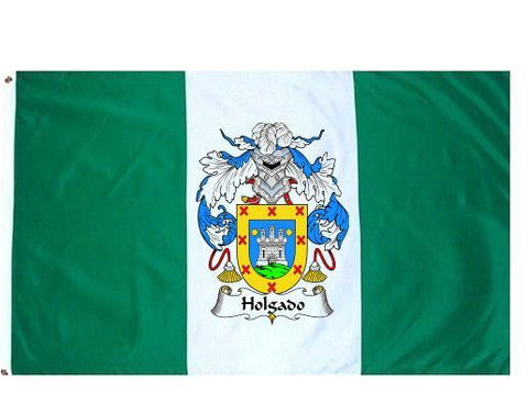 Holgado family crest coat of arms flag