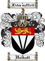 Holkatt coat of arms family crest download