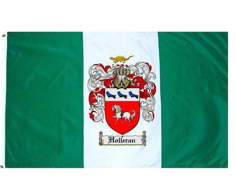 Holleran family crest coat of arms flag