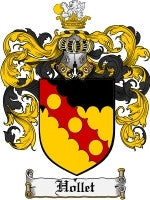 Hollet coat of arms family crest download