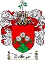 Hollinger coat of arms family crest download