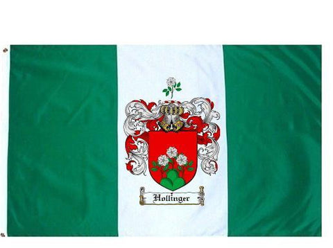 Hollinger family crest coat of arms flag