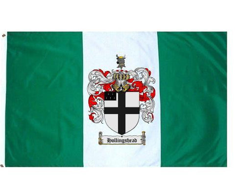 Hollingshead family crest coat of arms flag