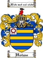 Holme coat of arms family crest download