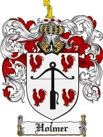 Holmer coat of arms family crest download