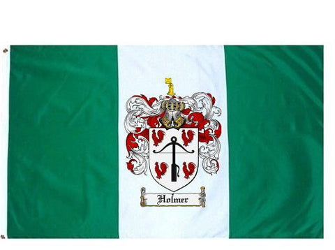 Holmer family crest coat of arms flag