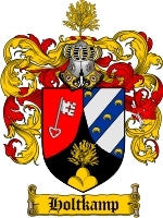 Holtkamp coat of arms family crest download