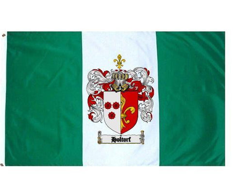 Holtorf family crest coat of arms flag