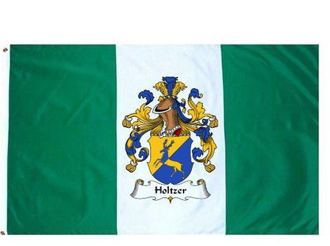 Holtzer family crest coat of arms flag