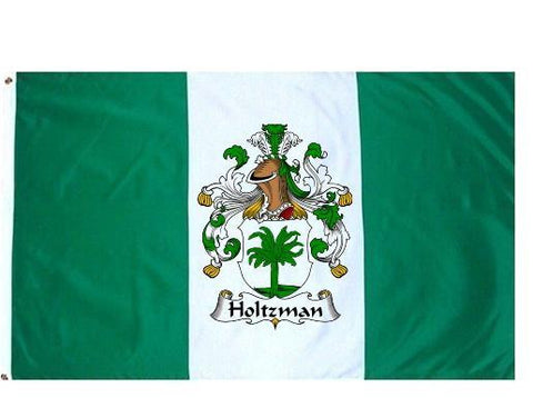 Holtzman family crest coat of arms flag