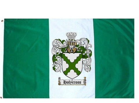 Holycross family crest coat of arms flag