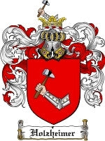 Holzheimer coat of arms family crest download
