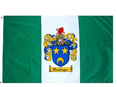 Holzinger family crest coat of arms flag