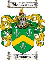 Homans coat of arms family crest download