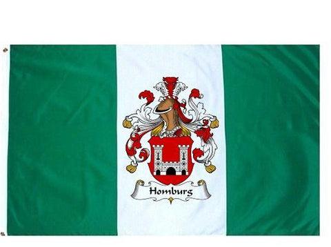 Homburg family crest coat of arms flag