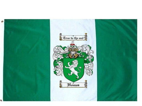 Homes family crest coat of arms flag