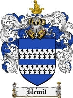 Homil coat of arms family crest download