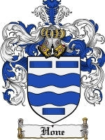 Hone coat of arms family crest download