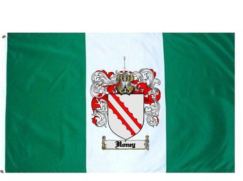 Honey family crest coat of arms flag