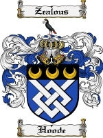 Hoode coat of arms family crest download