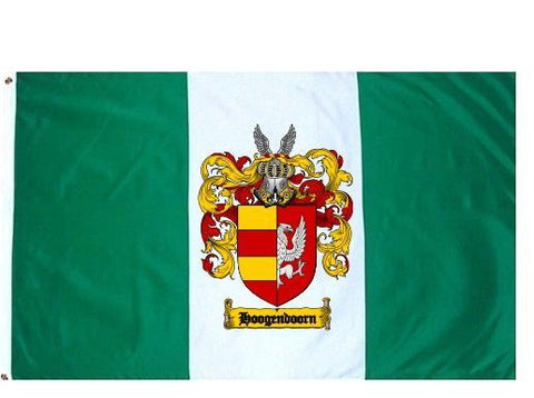 Hoogendoorn family crest coat of arms flag