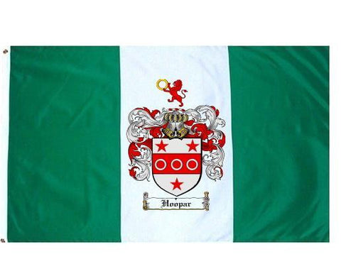Hoopar family crest coat of arms flag