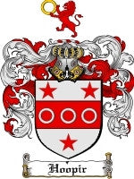Hoopir coat of arms family crest download