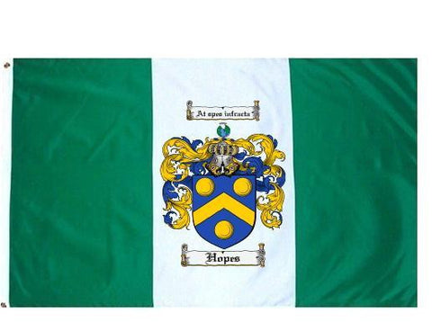 Hopes family crest coat of arms flag