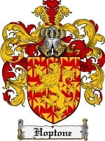 Hoptone coat of arms family crest download