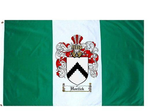 Horlick family crest coat of arms flag