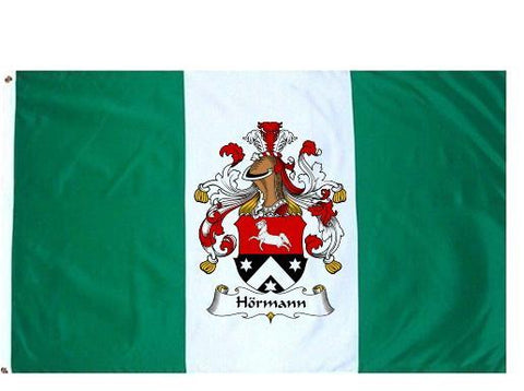 Hormann family crest coat of arms flag