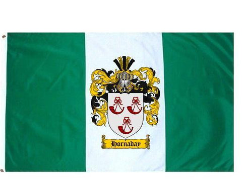 Hornaday family crest coat of arms flag