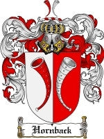 Hornback coat of arms family crest download