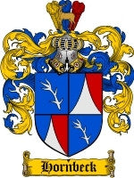 Hornbeck coat of arms family crest download