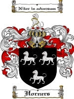 Horners coat of arms family crest download